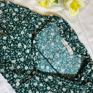 Abercrombie & Fitch, xs womens button down, emerald green